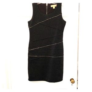 Michael Kors Gray Zipper Dress